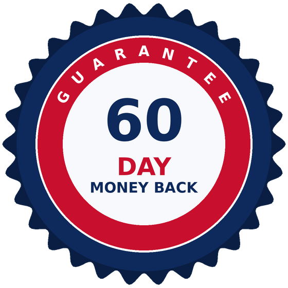 60-day money-back guarantee seal